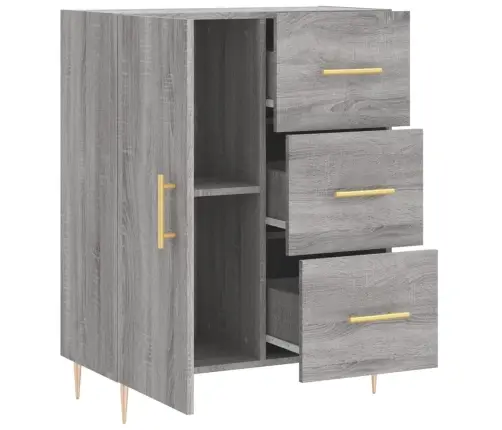 Šoninė Spintelė, Pilka Ąžuolo, 69,5X34X90cm Apdirbta Mediena