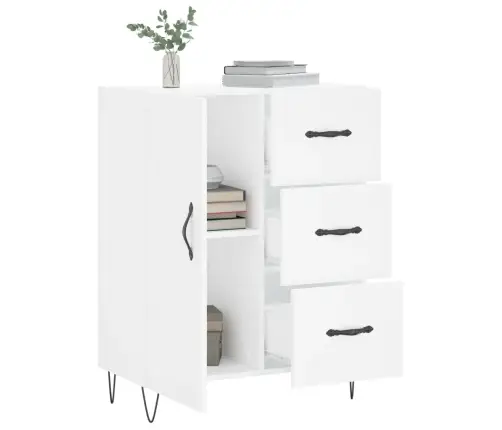 Puhvetkapp, Valge, 69,5 X 34 X 90 cm Tehispuit