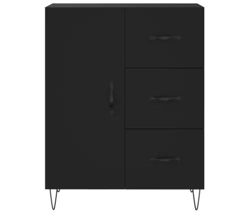 Kumode, Melna, 69,5X34X90 Cm, Inženierijas Koks Vidaxl