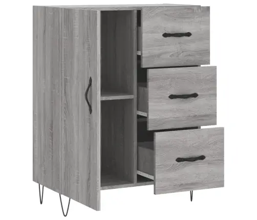 Šoninė Spintelė, Pilka Ąžuolo, 69,5X34X90cm Apdirbta Mediena