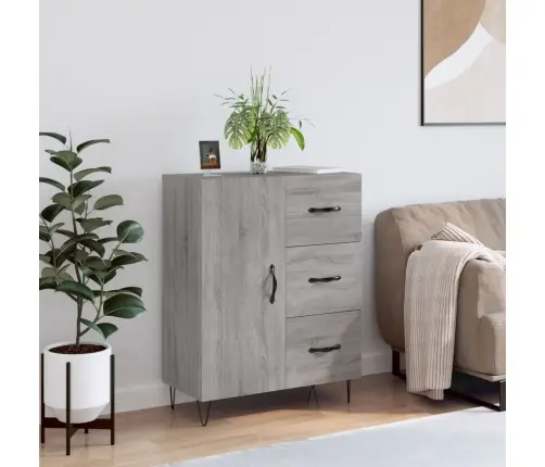 Šoninė Spintelė, Pilka Ąžuolo, 69,5X34X90cm Apdirbta Mediena