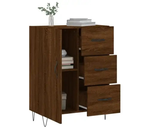 Kumode, Ozolkoka Krāsa, 69,5X34X90 Cm, Inženierijas Koks Vidaxl