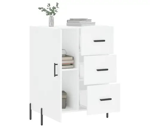 Šoninė Spintelė, Baltos Spalvos, 69,5X34X90cm Apdirbta Mediena