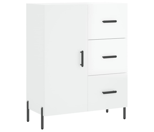 Puhvetkapp, Kõrgläikega Valge, 69,5 X 34 X 90 cm Tehispuit