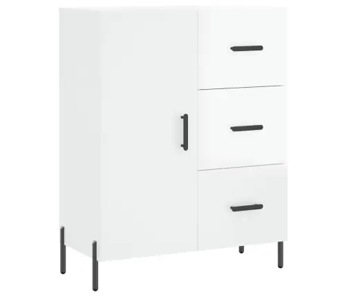 Kumode, Spīdīgi Balta, 69,5X34X90 Cm, Inženierijas Koks Vidaxl
