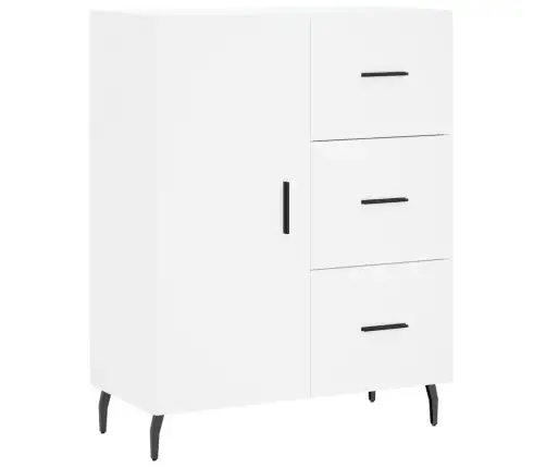 Kumode, Balta, 69,5X34X90 Cm, Inženierijas Koks Vidaxl