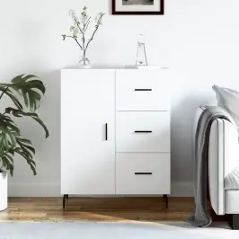 Puhvetkapp, Valge, 69,5 X 34 X 90 cm Tehispuit