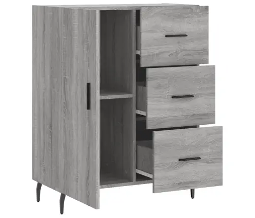 Kumode, Pelēka Ozolkoka, 69,5X34X90 Cm, Inženierijas Koks Vidaxl