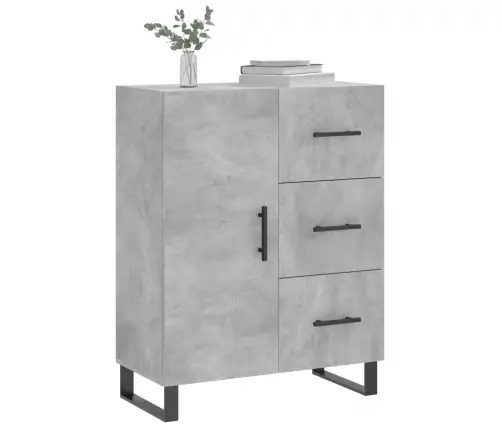 Šoninė Spintelė, Betono Pilka, 69,5X34X90cm Apdirbta Mediena