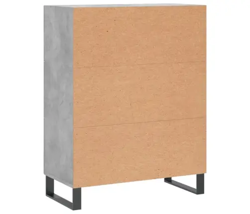 Šoninė Spintelė, Betono Pilka, 69,5X34X90cm Apdirbta Mediena