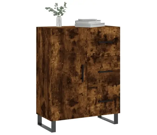 Šoninė Spintelė, Dūminio Ąžuolo, 69,5X34X90cm Apdirbta Mediena