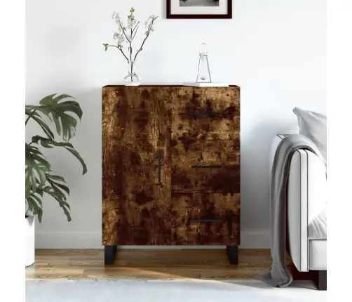 Šoninė Spintelė, Dūminio Ąžuolo, 69,5X34X90cm Apdirbta Mediena