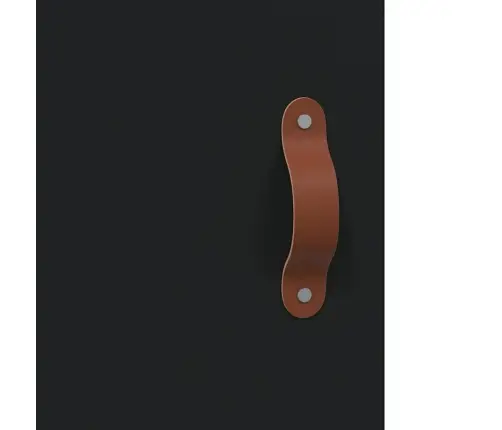 Šoninė Spintelė, Juodos Spalvos, 69,5X34X90cm Apdirbta Mediena