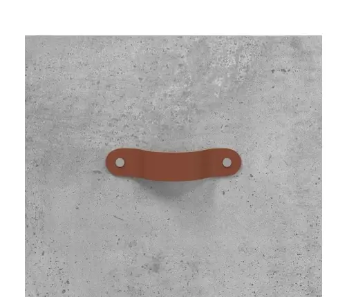 Kumode, Betona Pelēka, 69,5X34X90 Cm, Inženierijas Koks Vidaxl