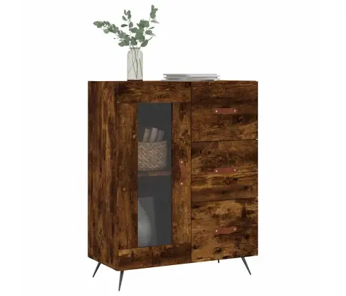 Kumode, Ozolkoka Krāsa, 69,5X34X90 Cm, Inženierijas Koks Vidaxl