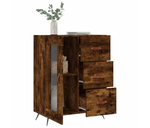 Kumode, Ozolkoka Krāsa, 69,5X34X90 Cm, Inženierijas Koks Vidaxl