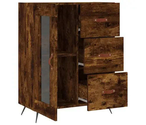 Kumode, Ozolkoka Krāsa, 69,5X34X90 Cm, Inženierijas Koks Vidaxl