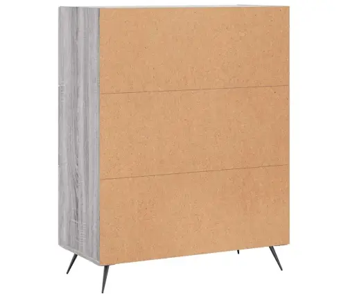 Kumode, Pelēka Ozolkoka, 69,5X34X90 Cm, Inženierijas Koks Vidaxl