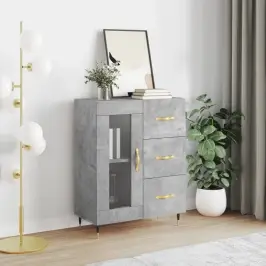 Puhvetkapp, Betoonhall, 69,5 X 34 X 90 cm Tehispuit