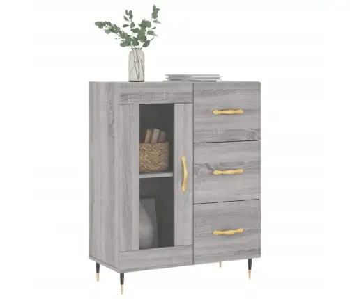 Kumode, Pelēka Ozolkoka, 69,5X34X90 Cm, Inženierijas Koks Vidaxl Kumode, Pelēka Ozolkoka, 69,5X34X90 Cm, Inženierijas Koks Vidaxl