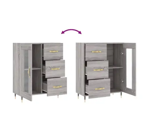 Kumode, Pelēka Ozolkoka, 69,5X34X90 Cm, Inženierijas Koks Vidaxl Kumode, Pelēka Ozolkoka, 69,5X34X90 Cm, Inženierijas Koks Vidaxl