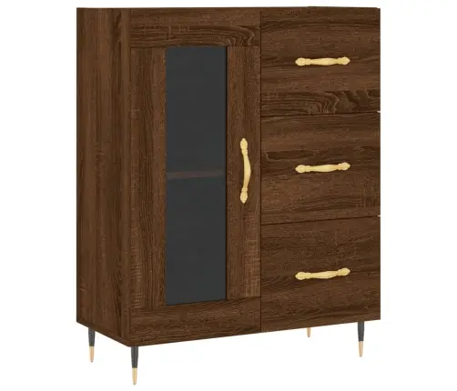 Kumode, Ozolkoka Krāsa, 69,5X34X90 Cm, Inženierijas Koks Vidaxl