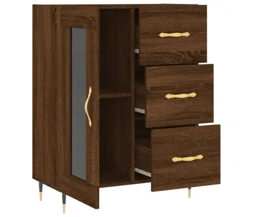 Kumode, Ozolkoka Krāsa, 69,5X34X90 Cm, Inženierijas Koks Vidaxl