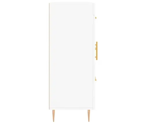 Kumode, Balta, 69,5X34X90 Cm, Inženierijas Koks Vidaxl