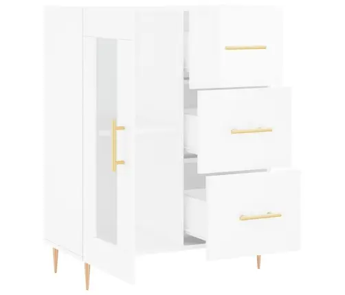 Kumode, Spīdīgi Balta, 69,5X34X90 Cm, Inženierijas Koks Vidaxl Kumode, Spīdīgi Balta, 69,5X34X90 Cm, Inženierijas Koks Vidaxl