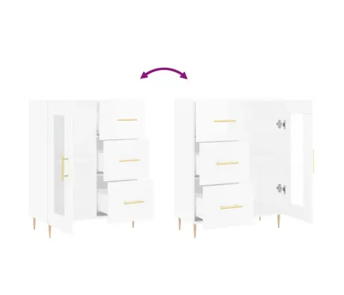 Kumode, Spīdīgi Balta, 69,5X34X90 Cm, Inženierijas Koks Vidaxl Kumode, Spīdīgi Balta, 69,5X34X90 Cm, Inženierijas Koks Vidaxl