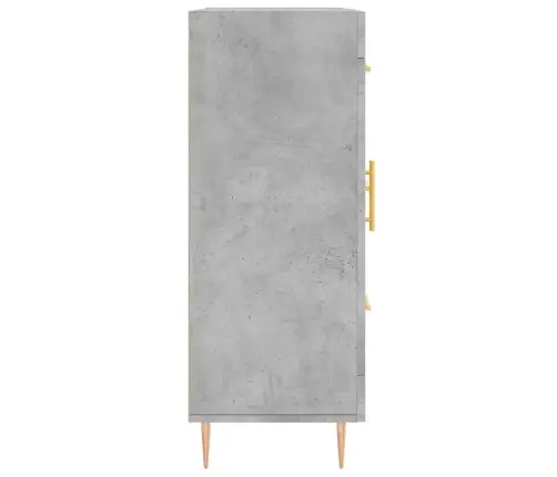 Kumode, Betona Pelēka, 69,5X34X90 Cm, Inženierijas Koks Vidaxl