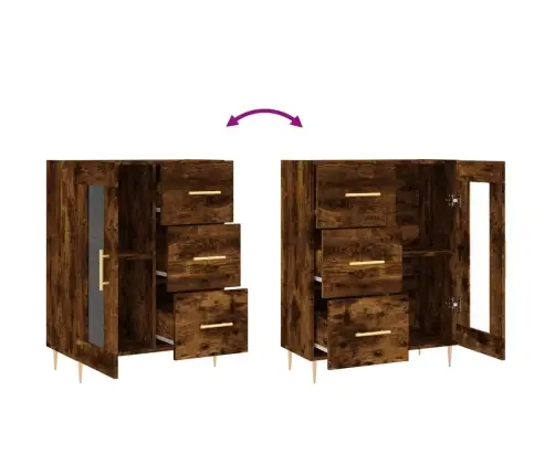 Kumode, Ozolkoka Krāsa, 69,5X34X90 Cm, Inženierijas Koks Vidaxl Kumode, Ozolkoka Krāsa, 69,5X34X90 Cm, Inženierijas Koks Vidaxl