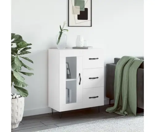 Puhvetkapp, Valge, 69,5 X 34 X 90 cm Tehispuit