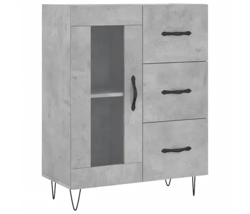 Puhvetkapp, Betoonhall, 69,5 X 34 X 90 cm Tehispuit