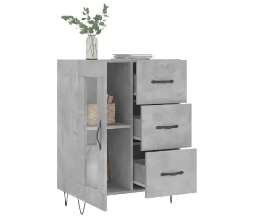 Puhvetkapp, Betoonhall, 69,5 X 34 X 90 cm Tehispuit