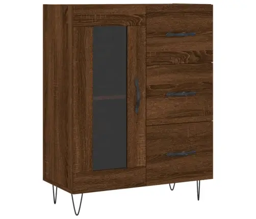 Puhvetkapp, Pruun Tamm, 69,5 X 34 X 90 cm Tehispuit