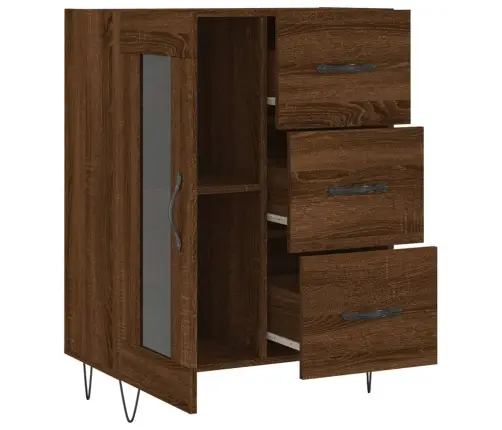 Puhvetkapp, Pruun Tamm, 69,5 X 34 X 90 cm Tehispuit