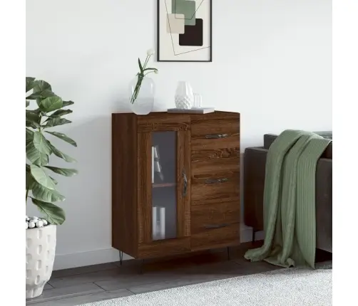 Puhvetkapp, Pruun Tamm, 69,5 X 34 X 90 cm Tehispuit