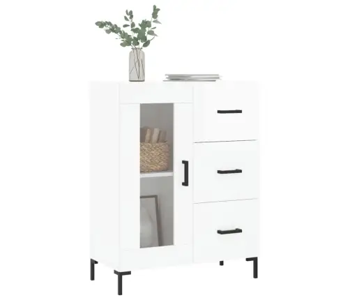 Šoninė Spintelė, Balta, 69,5X34X90cm Apdirbta Mediena, Blizgi