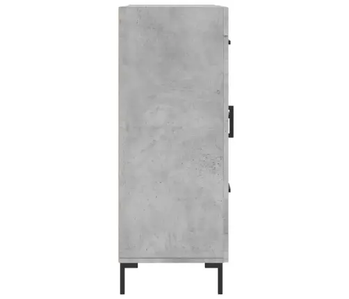 Kumode, Betona Pelēka, 69,5X34X90 Cm, Inženierijas Koks Vidaxl
