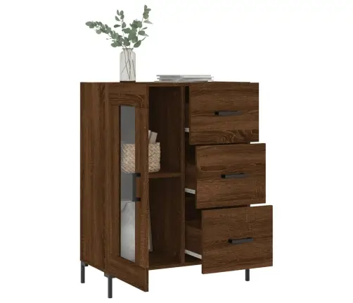 Puhvetkapp, Pruun Tamm, 69,5 X 34 X 90 cm Tehispuit