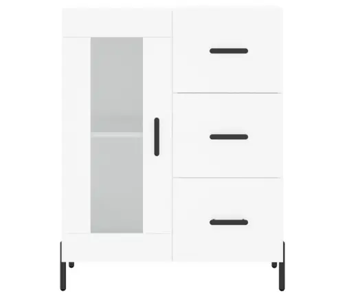 Kumode, Balta, 69,5X34X90 Cm, Inženierijas Koks Vidaxl