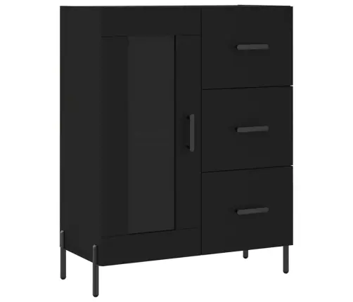 Puhvetkapp, Must, 69,5 X 34 X 90 cm Tehispuit