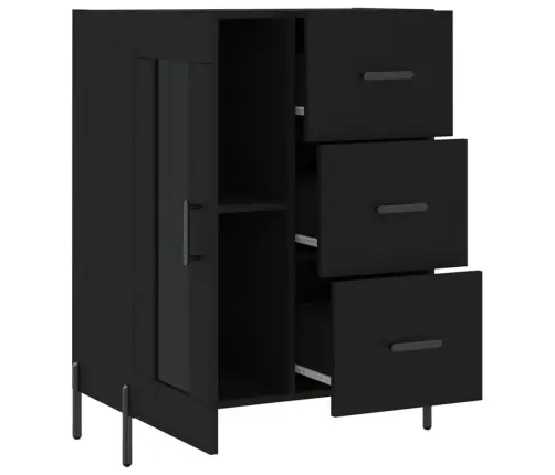 Puhvetkapp, Must, 69,5 X 34 X 90 cm Tehispuit