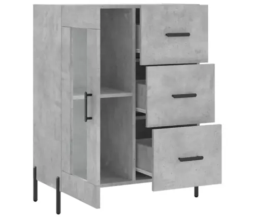 Šoninė Spintelė, Betono Pilka, 69,5X34X90cm Apdirbta Mediena