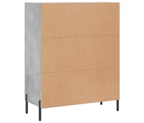 Šoninė Spintelė, Betono Pilka, 69,5X34X90cm Apdirbta Mediena