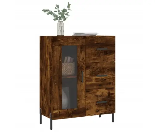 Kumode, Ozolkoka Krāsa, 69,5X34X90 Cm, Inženierijas Koks Vidaxl