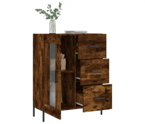 Kumode, Ozolkoka Krāsa, 69,5X34X90 Cm, Inženierijas Koks Vidaxl