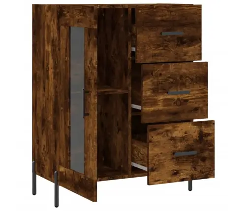 Kumode, Ozolkoka Krāsa, 69,5X34X90 Cm, Inženierijas Koks Vidaxl