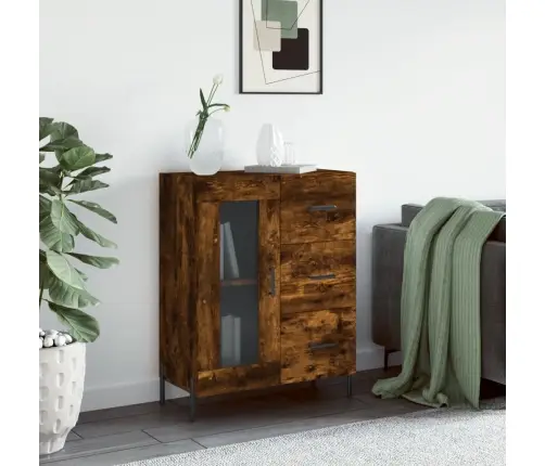 Kumode, Ozolkoka Krāsa, 69,5X34X90 Cm, Inženierijas Koks Vidaxl